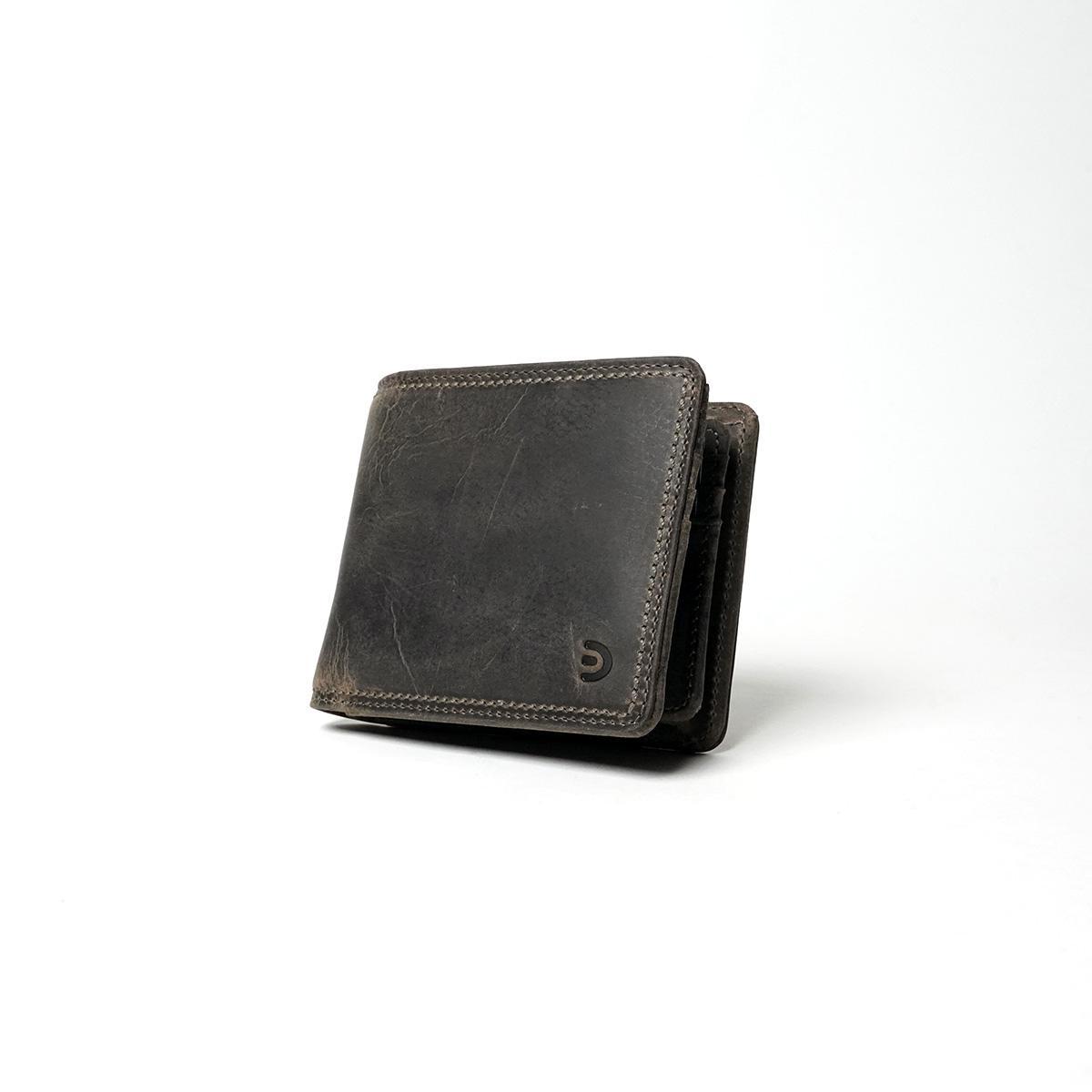 クーズーレザー　折り札入れ