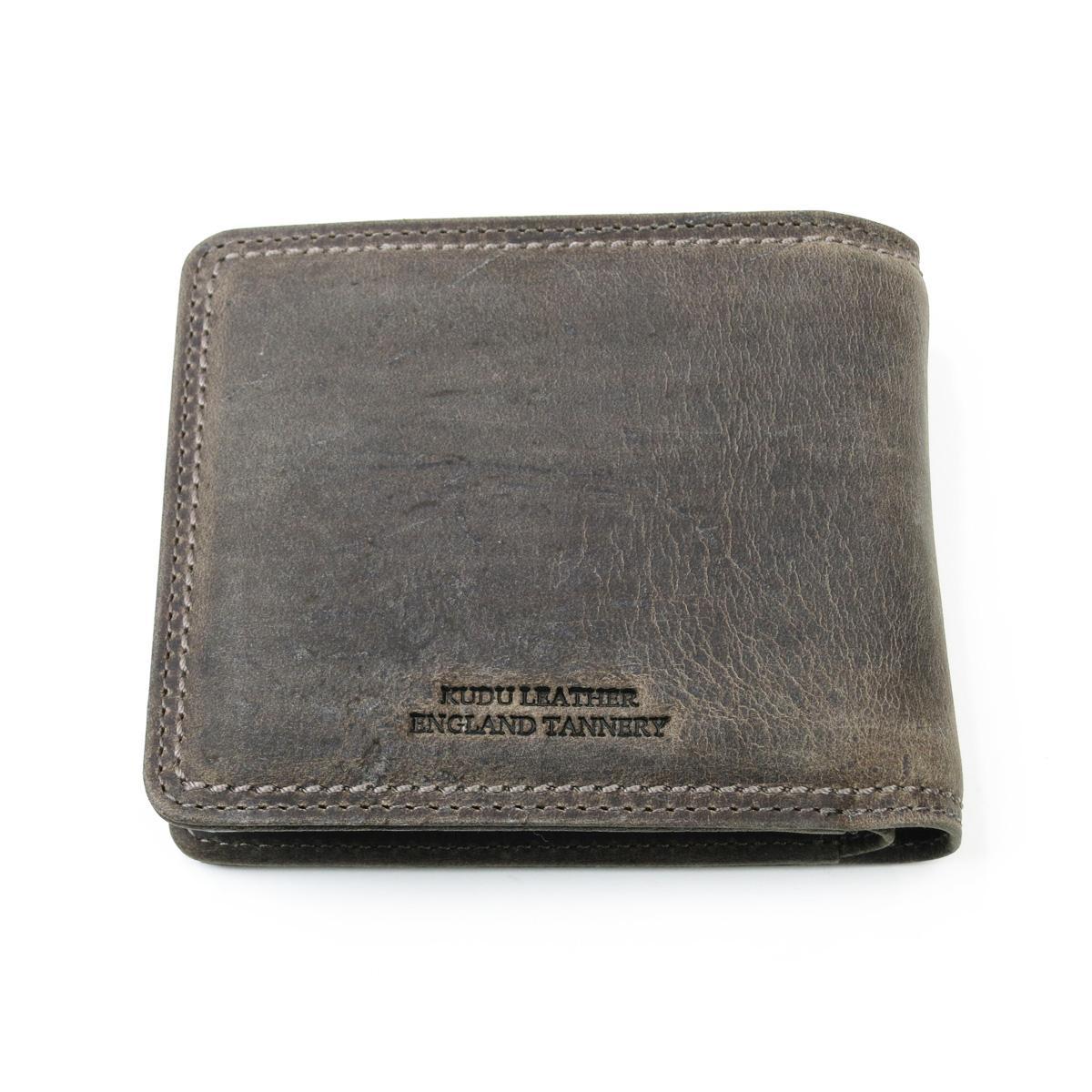 クーズーレザー　折り札入れ