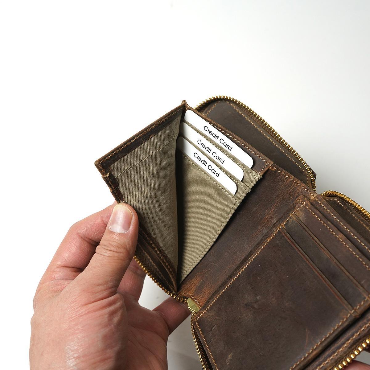 クーズーレザー　コンパクトハーフラウンド