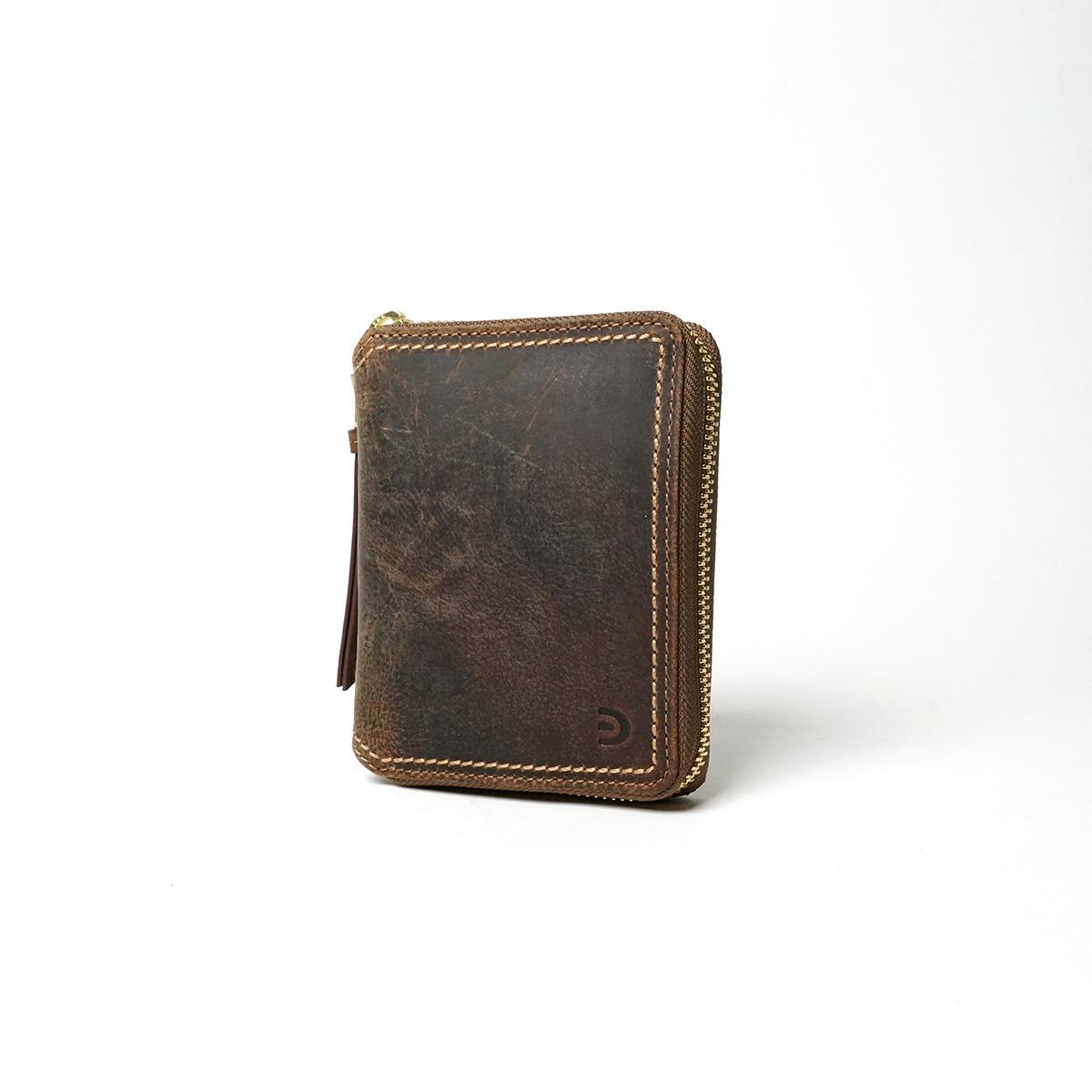 クーズーレザー　コンパクトハーフラウンド