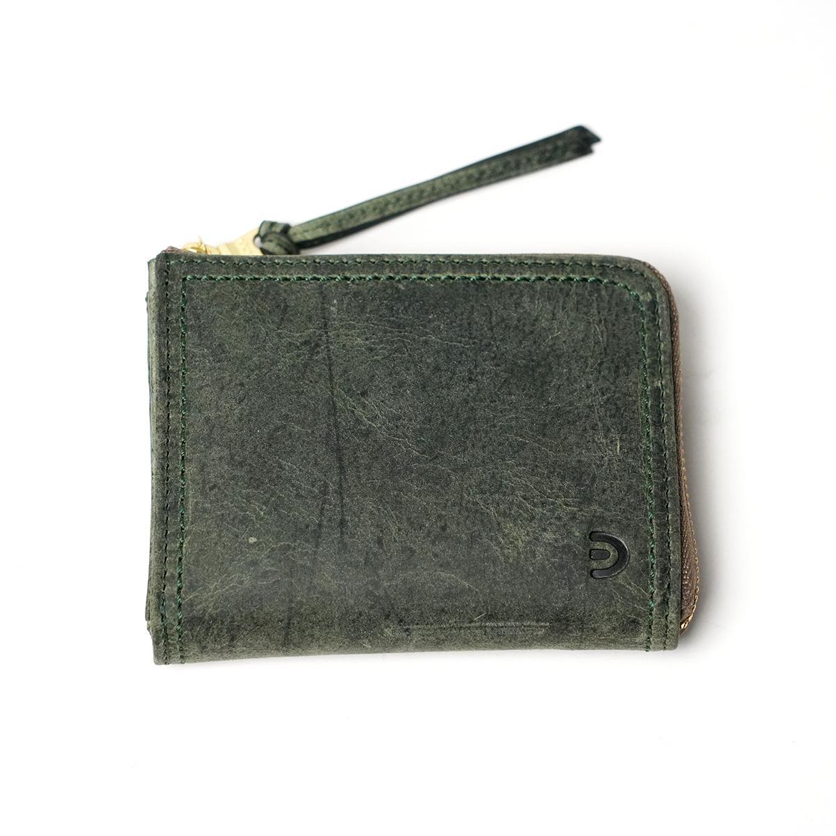 クードゥーレザー　L字ファスナー コンパクトウォレット