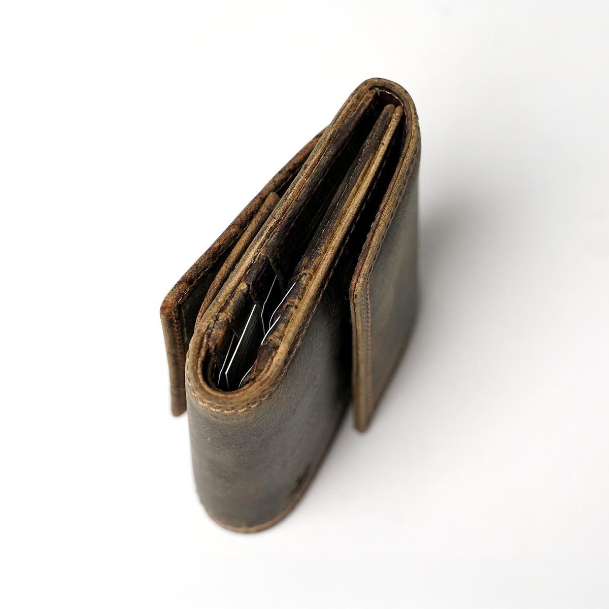 クードゥーレザー コンパクトウオレット