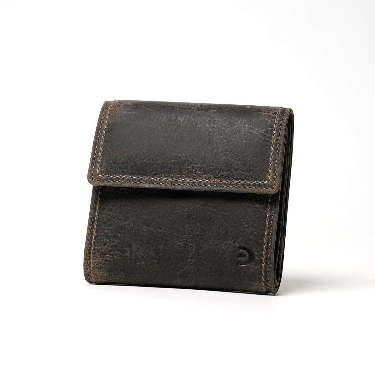 クードゥーレザー コンパクトウオレット