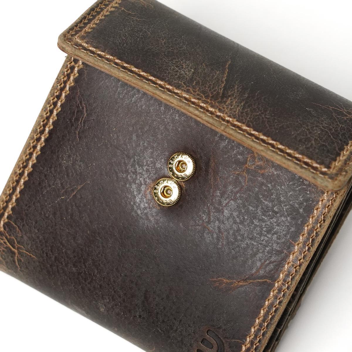 クードゥーレザー コンパクトウオレット