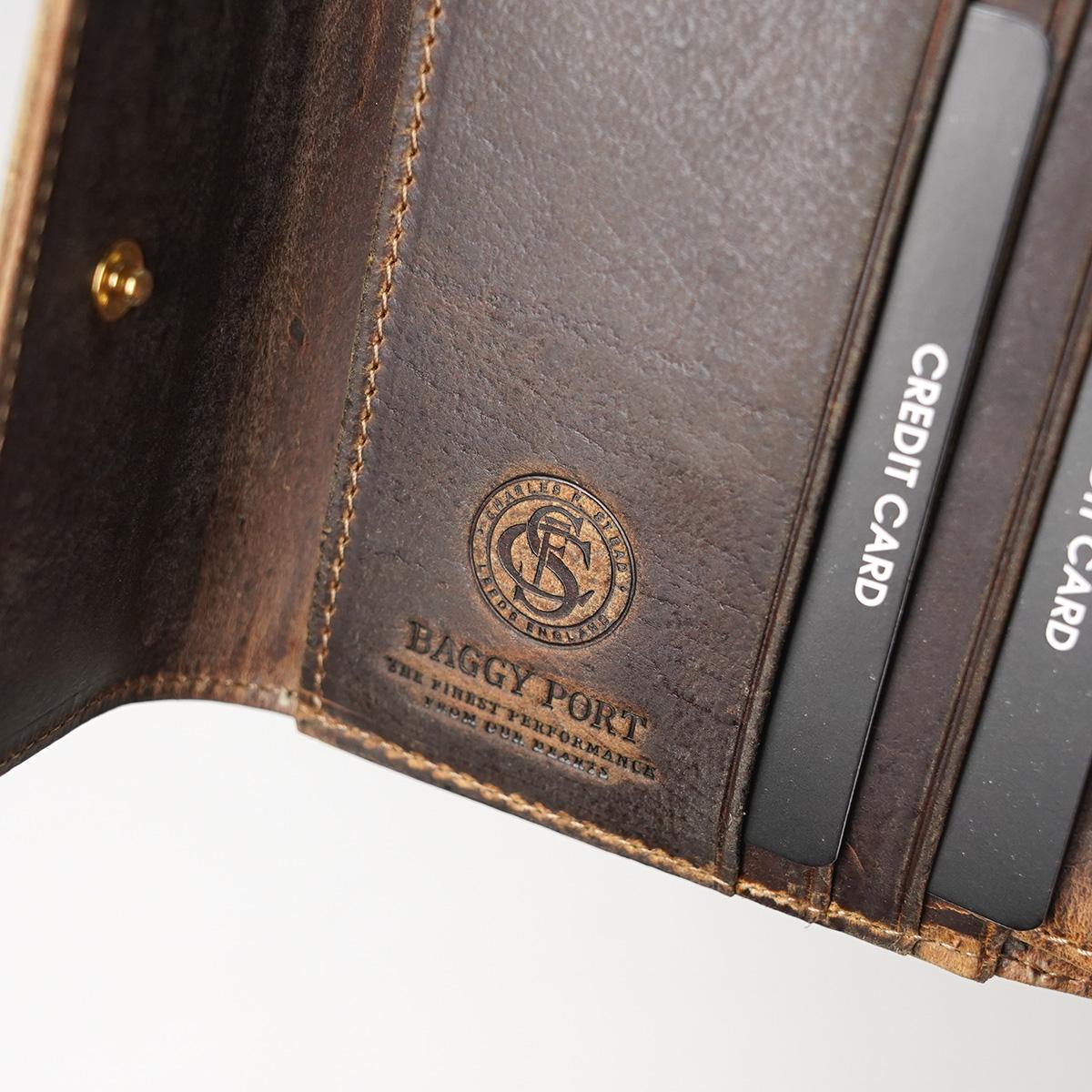 クードゥーレザー コンパクトウオレット