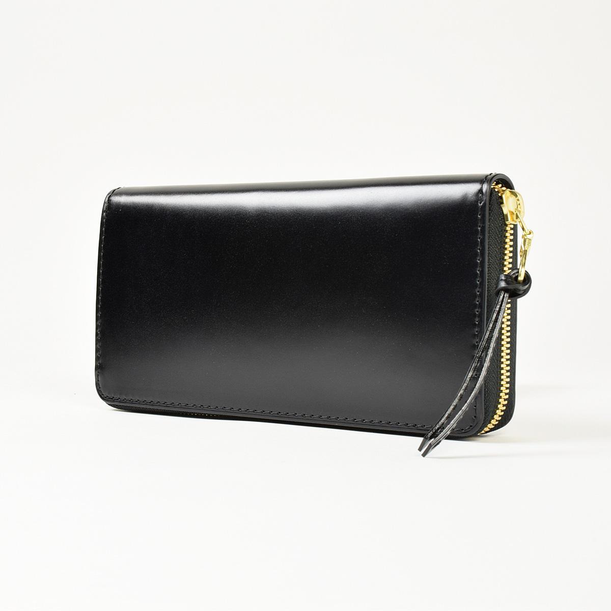 オイルコードバン　ラウンド束入れ