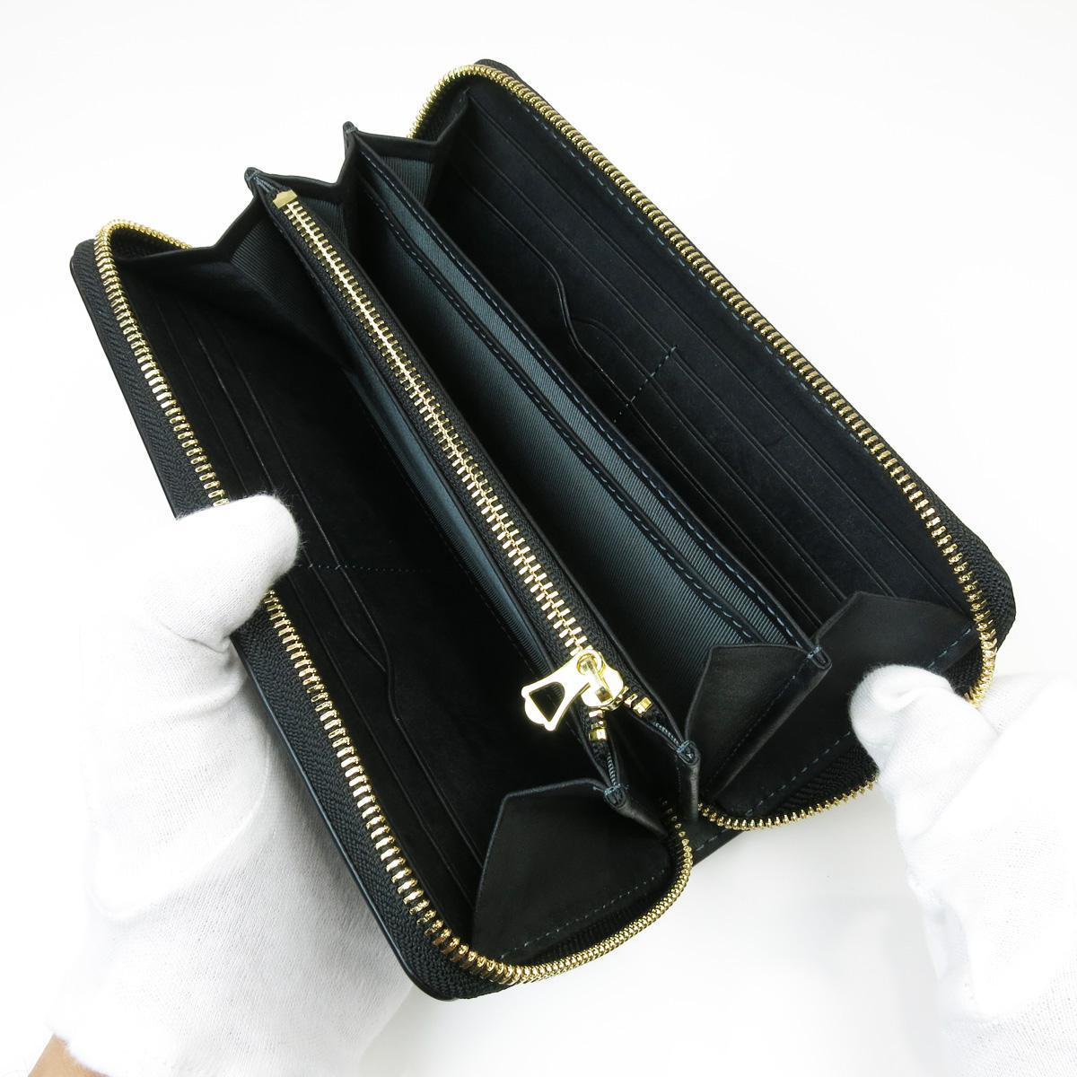 オイルコードバン　ラウンド束入れ