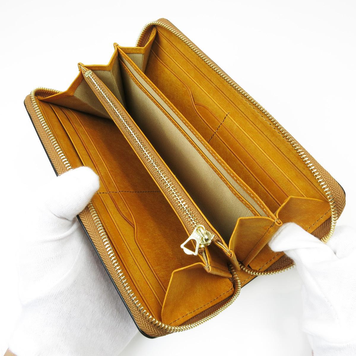 オイルコードバン　ラウンド束入れ