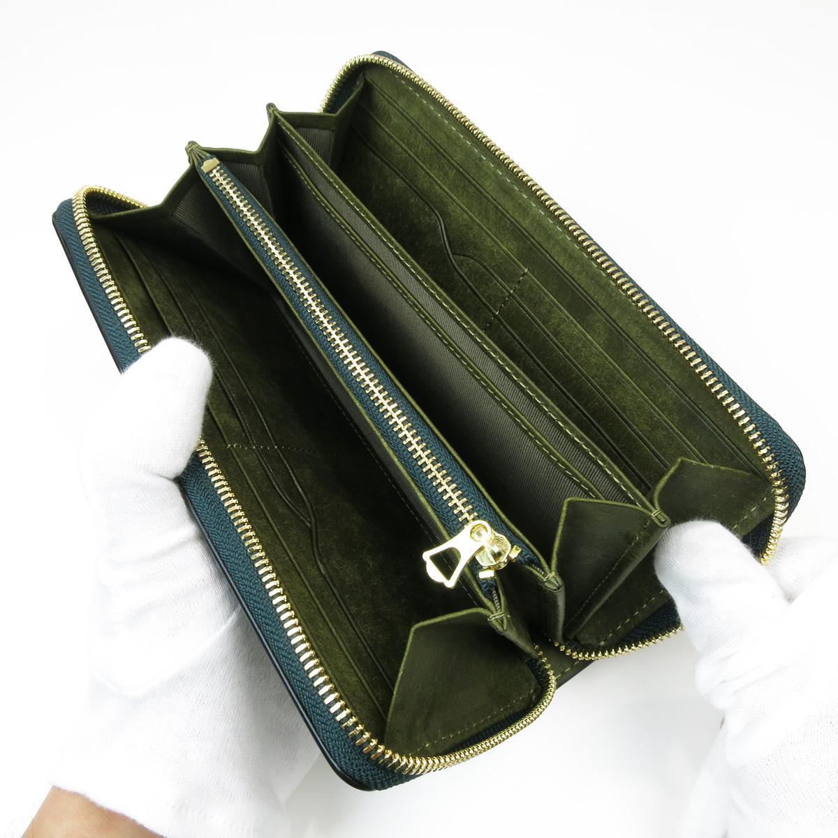 オイルコードバン　ラウンド束入れ