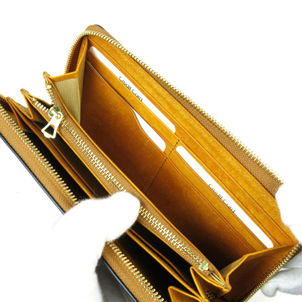 オイルコードバン　ラウンド束入れ