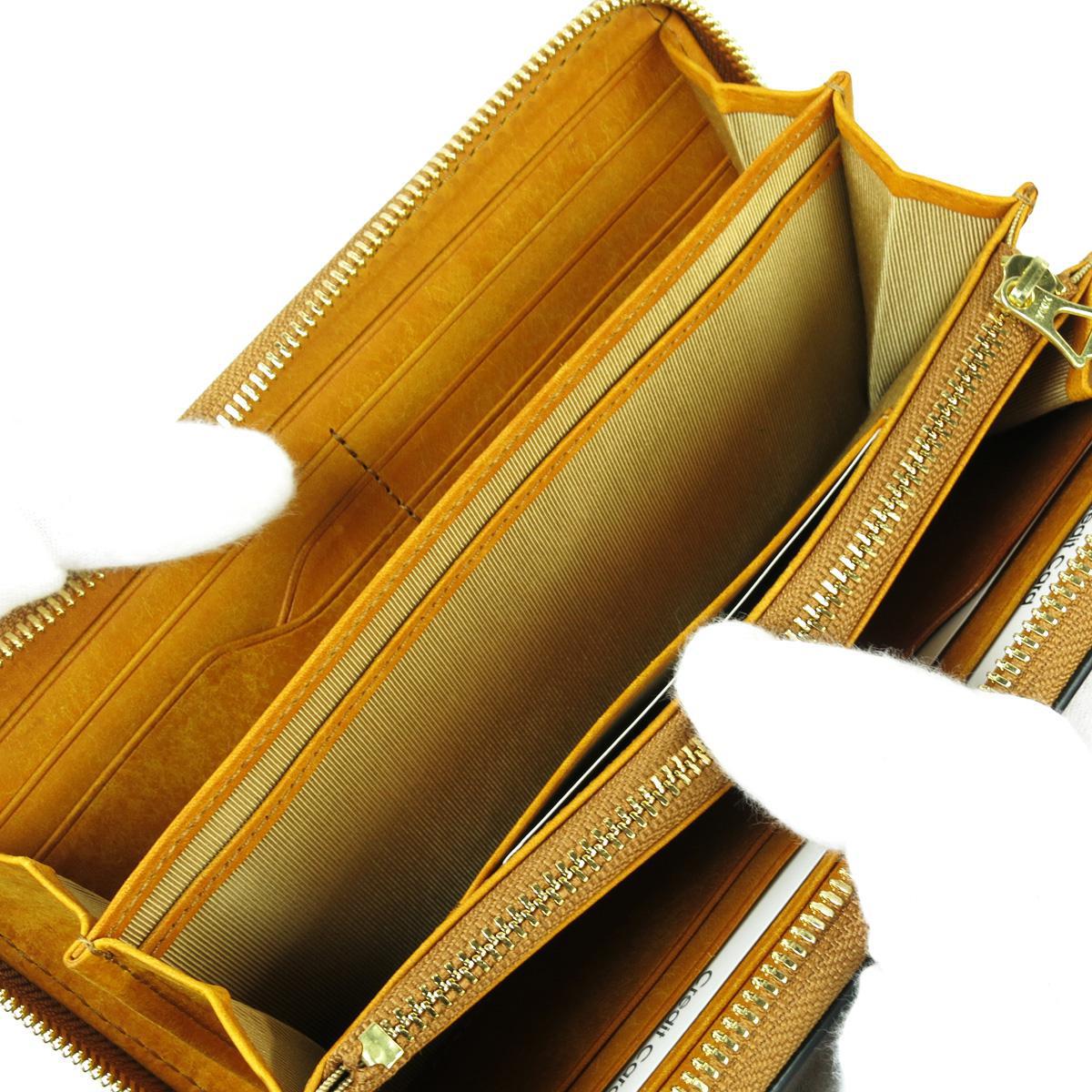 オイルコードバン　ラウンド束入れ