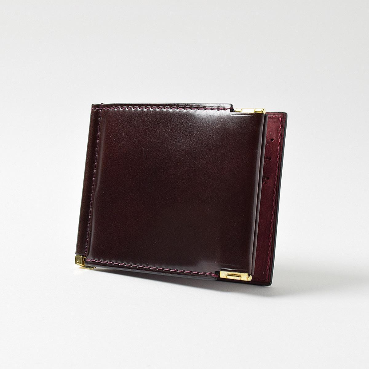 オイルコードバン　口バネコイン札バサミ