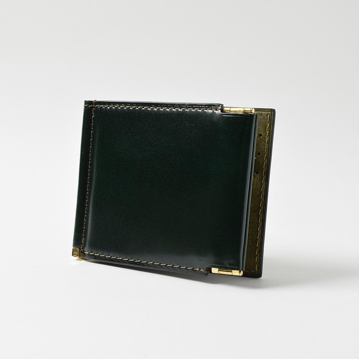 オイルコードバン　口バネコイン札バサミ