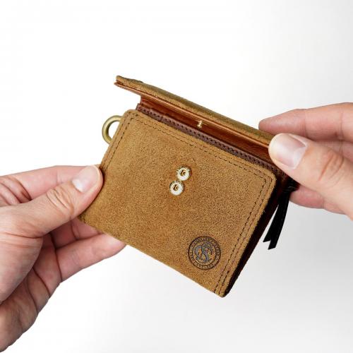 LIMA　オイルスエード 三つ折り財布