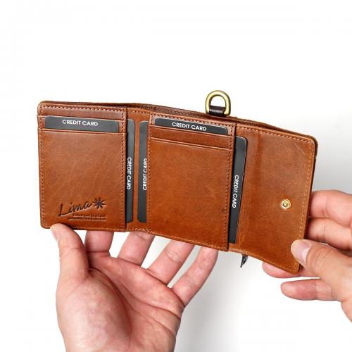 LIMA　オイルスエード 三つ折り財布