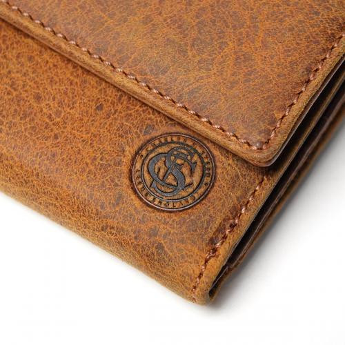 WAXED ELK Leather 三つ折り財布