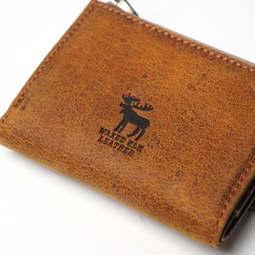 WAXED ELK Leather 三つ折り財布