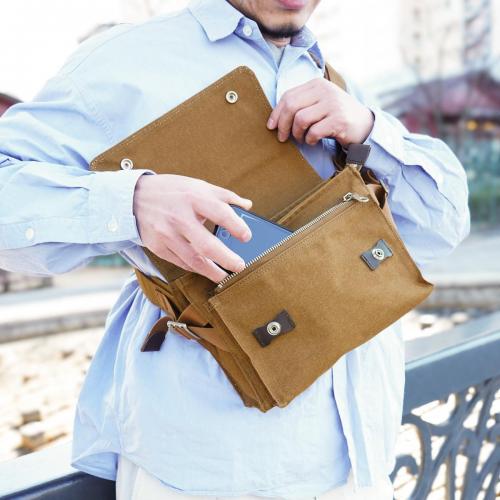 シェルターダック フラップボディバッグ