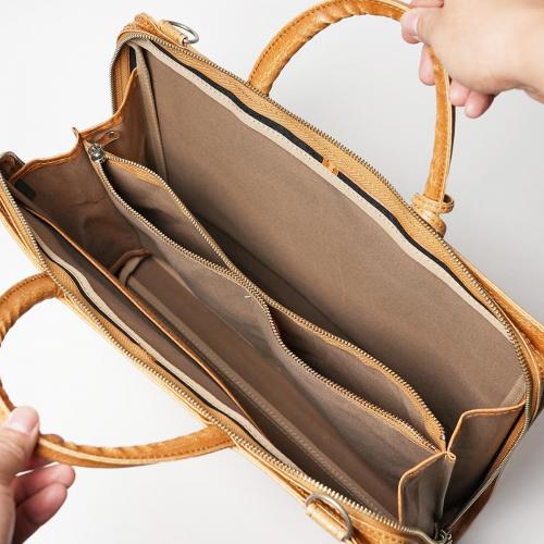 白化合皮 ビジネスブリーフ(M)【送料無料】