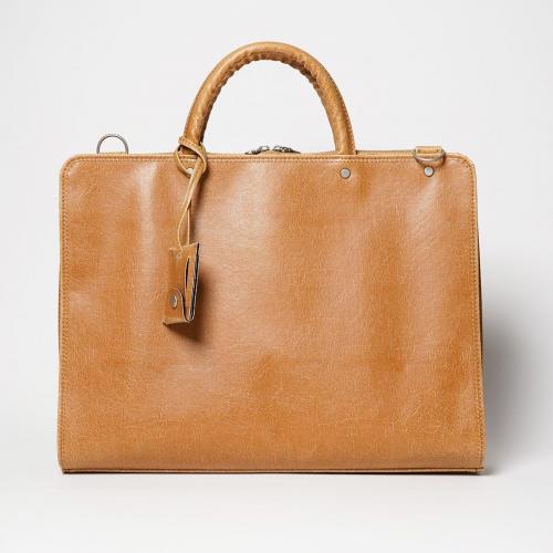 白化合皮 ビジネスブリーフ(M)【送料無料】