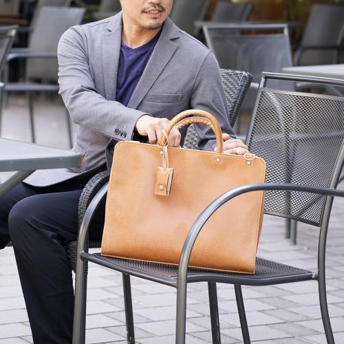 白化合皮 ビジネスブリーフ(M)【送料無料】