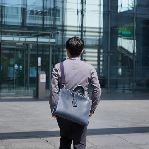 白化合皮 ビジネスブリーフ(M)【送料無料】