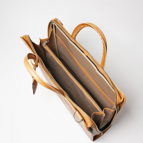 白化合皮 ビジネスブリーフ(M)【送料無料】