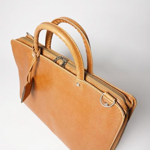 白化合皮 ビジネスブリーフ(M)【送料無料】