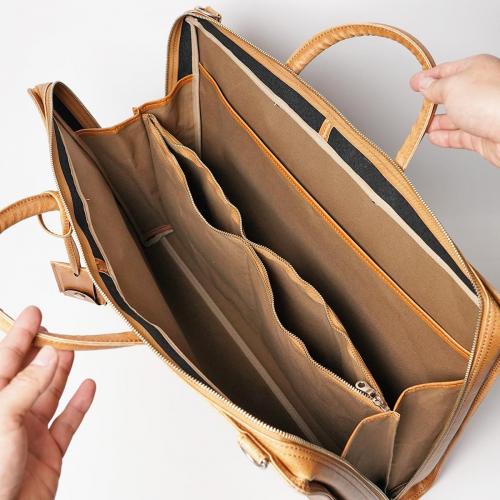 白化合皮 ビジネスブリーフ（Lサイズ）