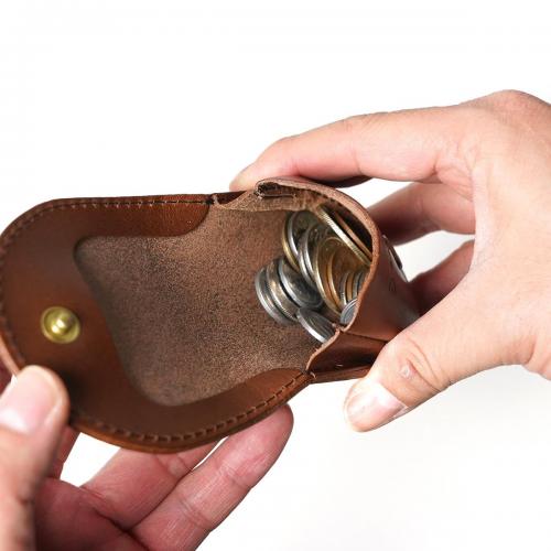 栃木レザー 馬蹄型 コインケース