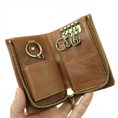 バフレザー L字ファスナー キーケース