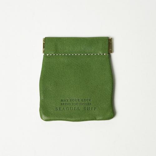 オイルシュリンクソフトレザー 板バネ小銭入れ