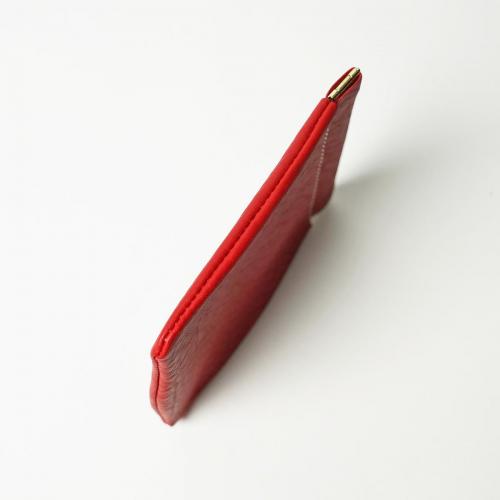 オイルシュリンクソフトレザー 板バネ小物入れ