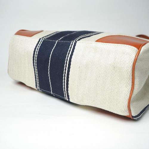 レーヨンリネンヘリンボーントートバッグ