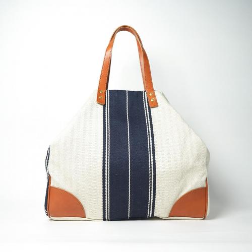 レーヨンリネンヘリンボーントートバッグ