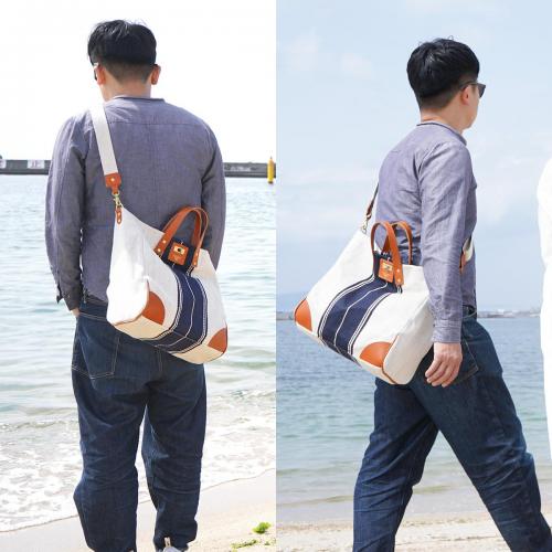 レーヨンリネンヘリンボーン トート＆ショルダーバッグ