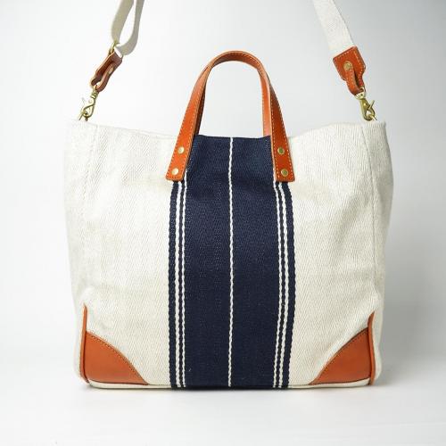 レーヨンリネンヘリンボーン トート＆ショルダーバッグ