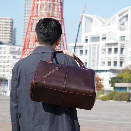 オイルバケッタ ボストンバッグ