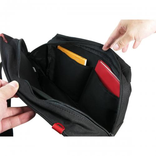 BLACK帆布　横ショルダーバッグ