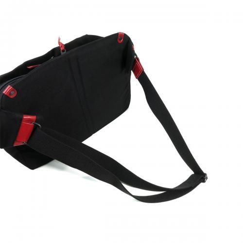 BLACK帆布　横ショルダーバッグ