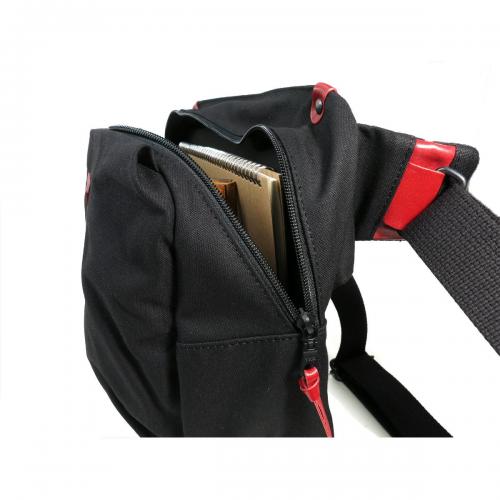 BLACK帆布　横ショルダーバッグ