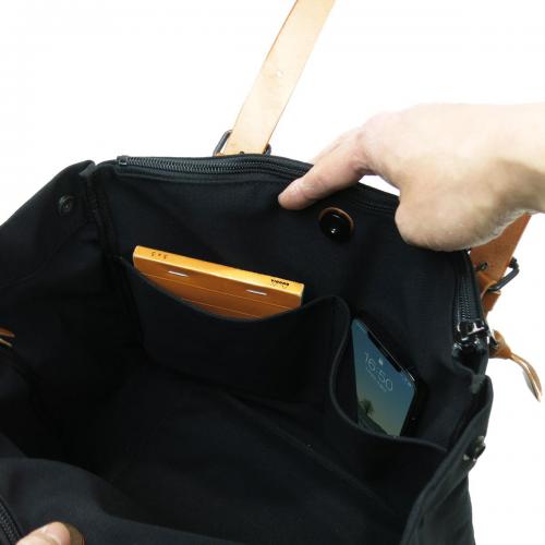 BLACK 帆布　トートバッグ S