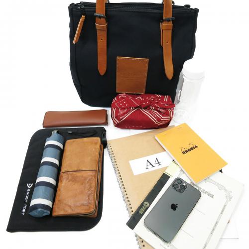 BLACK 帆布　トートバッグ S