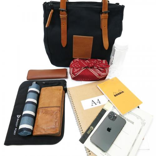 BLACK 帆布　トートバッグ S