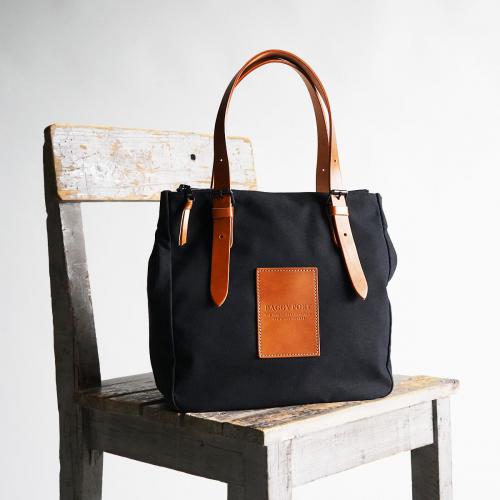 BLACK 帆布　トートバッグ S