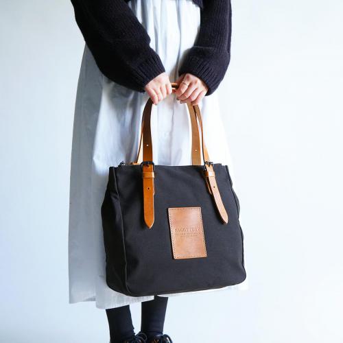 BLACK 帆布　トートバッグ S