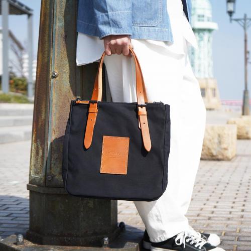 BLACK 帆布　トートバッグ S