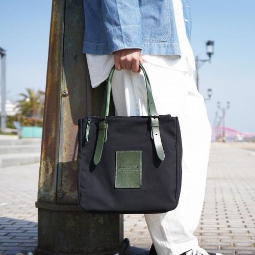 BLACK 帆布　トートバッグ S