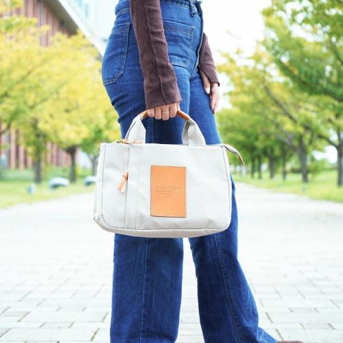 BLACK帆布　3層ミニトートバッグ