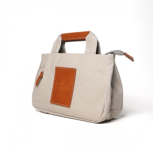 BLACK帆布　3層ミニトートバッグ